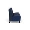 Lesro Siena Armless 3 Seat Tandem Seating No Center Arms, Black, RF Blueberry Back, MD Ink Seat SN3102 - alternate 3